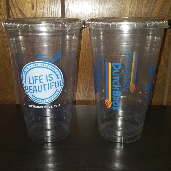 Dutch Bros Dining Dutch Bros Plastic Cups 28 Poshmark